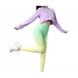 Women's Ode to Ombre Sculpting Leggings - Rockstar Peach - 1 of 2