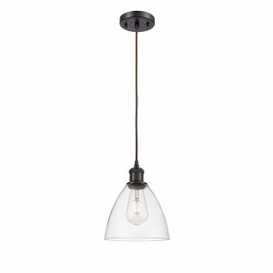Bristol Glass - 1 Light Mini Pendant In Industrial Style-11.25 Inches Tall and 7.5 Inches Wide - 1 of 1
