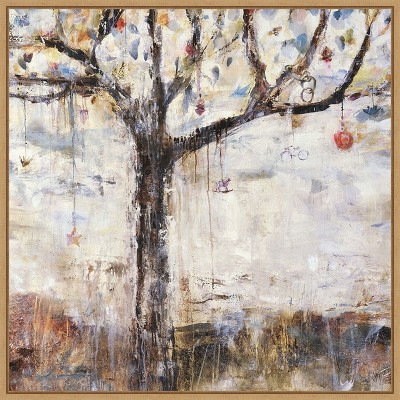 Amanti Art The Charming Tree by Jodi Maas Canvas Wall Art Print Framed 22 x 22-in.