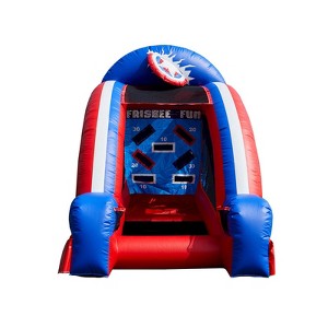 JumpOrange 12' Inflatable Frisbee Game with Air Blower Included. - 1 of 4