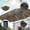 Sonkuki 13 x 7.2ft Solar-Powered Double-Sided Patio Umbrella with Large Canopy Outdoor Table Umbrella for Garden, deck and pool - 4 of 4