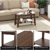 DobleePy 31.5 Inch Coffee Table, 2-Tier Storage, Modern Industrial Farmhouse Center Table for Living Room, Compact & Durable MDF - 4 of 4