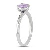 EVERLY JEWELRY | Sterling Silver 3/4 CT TGW Amethyst Heart Ring - 3 of 4