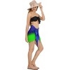 LA LEELA Women's Cover up Sarong Wraps Pareo One Size Cobalt Solid - 4 of 4