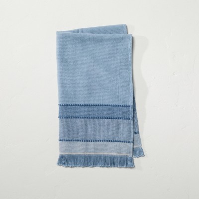 Fouta Striped Hand Towel Faded Blue - Hearth & Hand™ with Magnolia