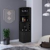 Gulches 8 Bottle Wine Rack with Glass Rack, Double Bottom Cabinets FSC Certified, CPSIA and TSCA Compliant,Assembly Required - 2 of 4