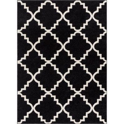 Harbor Trellis Quatrefoil Geometric Modern Casual Contemporary Traditional Moroccan Lattice Soft Area Rug