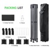 10x10 Ft Pop Up Canopy Tent, Portable Heavy Duty Canopy with Wheeled Carry Bag, 4 Sandbags, UV Protection, Waterproof Canopy for Outdoor Parties - 4 of 4