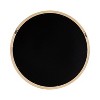 Kate and Laurel Hatherleig Round Wood Round Mirror, 24" Diameter, Natural - 3 of 4