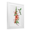 Stupell Industries Hummingbird And Hollyhock Framed Print Under Glass - 2 of 4