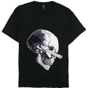 I.N.C International Concepts Mens Purple & White Skull Graphic T-Shirt, Black, X-Small - 1 of 1