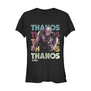 Juniors Womens Marvel Avengers: Infinity War Thanos Repeat T-Shirt - 1 of 3