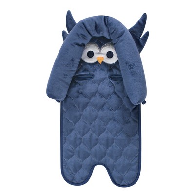 Image of Hudson Baby Infant Boy Car Seat Insert, Blue Owl, One Size
