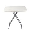 20"x30" Height Adjustable Personal Folding Card Table Speckled Gray - Hampden Furnishings: Sturdy, Compact, Easy Storage - 3 of 4
