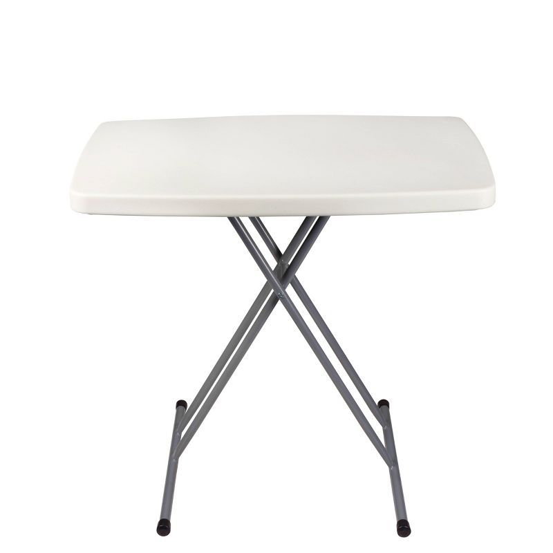 20&#34;x30&#34; Height Adjustable Personal Folding Card Table Speckled Gray - Hampden Furnishings, 3 of 12
