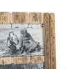 5x7 Inch 2 Photo Striped Driftwood Collage Picture Frame Wood, MDF & Glass by Foreside Home & Garden - 3 of 4