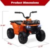 12V Kids Ride On ATV, 4 Wheeler Electric Vehicle for Kids, Battery Powered Quad Toy Vehicle with Music, Horn - 4 of 4