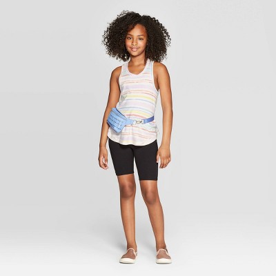 Girls' Rib Swing Tank Top - art class L(10-12), Girl's, Size