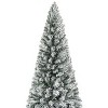 Home Imports Emporium Salzburg Frosted Slim Pre-Lit Artificial Christmas Prelit Tree, Green - 2 of 4