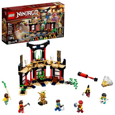 LEGO NINJAGO Legacy Tournament of Elements; Temple Building Set Featuring Ninja Minifigures 71735