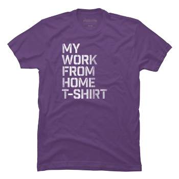 Men's Design By Humans My Work From Home T-Shirt By Roadhouse T-Shirt
