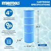 Swimline HYDROTOOLS Ultra Pool Replacement Cartridge Filter for Above Ground and Inground Pools, 50 Micron Precision, 200 Square Foot, Blue - 4 of 4