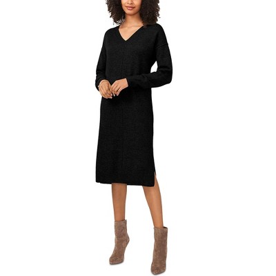 Vince Camuto Womens Side Slit Sweater Dress