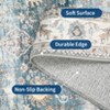 Vintage Area Rugs for Living Room Floral Boho Rug Non-Slip Low Pile Indoor Carpet for Bedroom Home Decor - 4 of 4