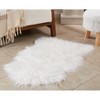 Saro Lifestyle Luxurious Faux Mongolian Fur Indoor Rug - 3 of 3