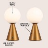 JONATHAN Y Macie Modern Minimalist Globe Rechargeable/Cordless Dimmable Integrated LED Table Lamp with Touch Sensor - 3 of 4