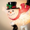 5"H Sullivans Ice Skating Snowman Nightlight  Multicolored - 2 of 4