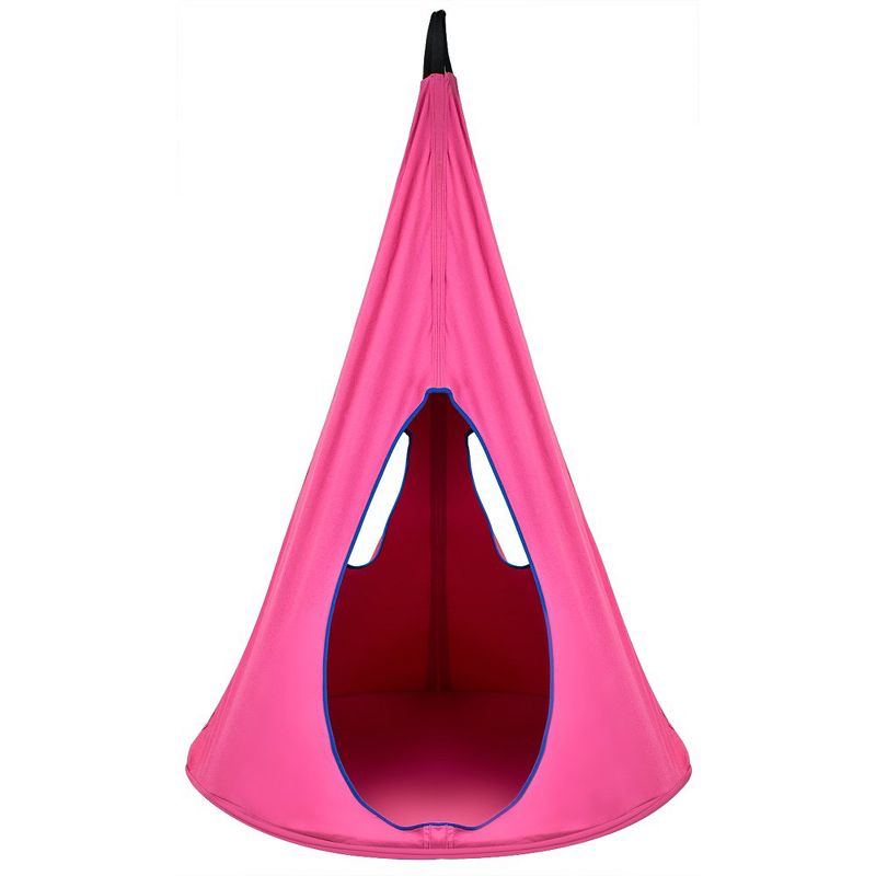 Sorbus Pink Kids Nest Swing - Tree Tent Sensory Swing for Kids Indoor Outdoor Use - 250lbs, 1 of 8