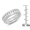 Steeltime Unisex stainless steel simulated diamond eternity band - 3 of 4