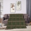 Military Green Plaid Blanket, Perfect for Home Decor or Military Gifts, Traditional Plaid Design, Christmas Gift. - 3 of 4