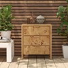 JIONJOY Natural Farmhouse Wood Nightstand - Rustic 3-Drawer Dresser with Burl Finish - 3 of 4