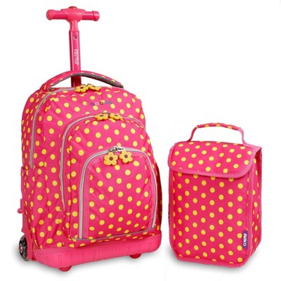 rolling backpacks with matching lunch boxes