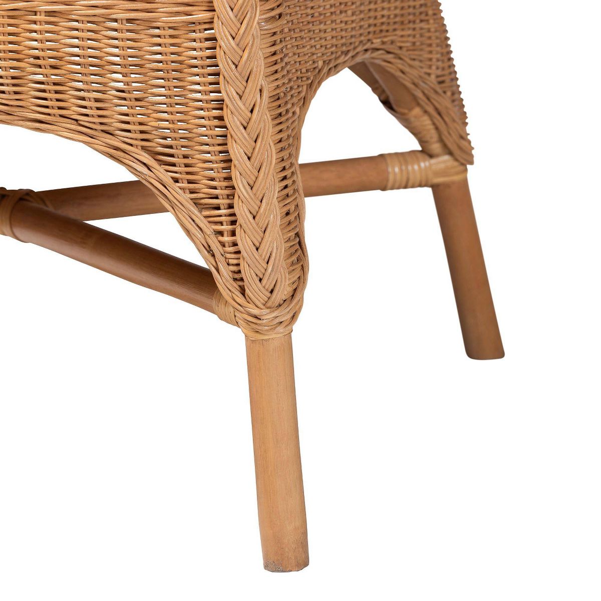 bali & pari Oxford Bohemian Rattan Arm Chair Light Honey - thumbnail 6