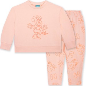 Baby Girls' 3pc Disney Minnie Mouse Fleece Top & Bottom Set - Pink - 1 of 4