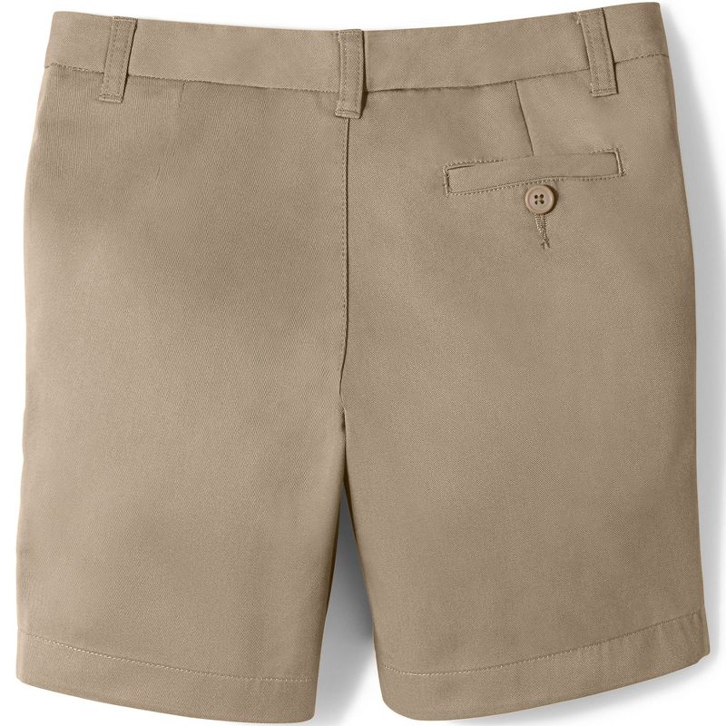 Lands' End Kids Plain Front Blend Chino Shorts, 2 of 4