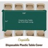 Crown Display 54 in. x 108 in. Plastic Tablecloth - 12 Pack - 4 of 4