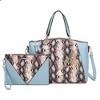 MKF Collection Addison Snake Embossed Women’s Tote Bag with matching Wristlet Pouch by Mia K - 2 of 4