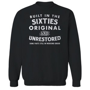 Original and Unrestored Men's Built In The Sixties Long Sleeve Graphic Cotton Sweatshirt - 1 of 1