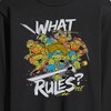 Men's - Teenage Mutant Ninja Turtles - What Rules Long Sleeve Graphic T-Shirt - 2 of 4
