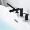 WOWOW Single-Handle Deck-Mount Roman Tub Faucet with Hand Shower in Brushed Nickel - 4 of 4