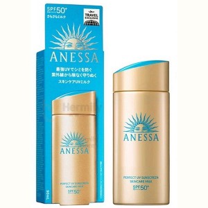 Anessa By Shiseido Perfect UV Sunscreen Skincare Milk SPF 50+ PA++++ [90ml LARGE SIZE] | Sun Protection from Japan - 1 of 3