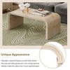 LIVAREEmlen Minimalist Coffee Table with Curved Art Deco Design for Living Room or Dining Room - 4 of 4