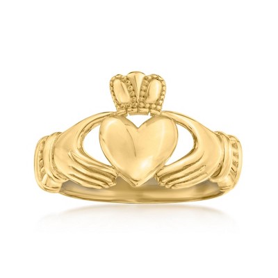 Ross-Simons 10kt Yellow Gold Claddagh Ring