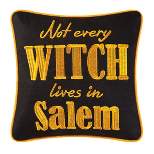C&F Home 10" x 10" Not Every Witch Lives in Salem Halloween Embroidered Pillow