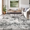 Modern Abstract Area Rugs Washable , Soft Large Bedroom Rug - 3 of 4