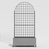 PexFix Arched Outdoor Metal Trellis with Planter Box - 3 of 4